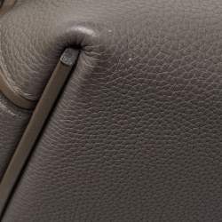Pre Owned Hermes Etain Togo and Swift Leather Palladium Finish 24/24 29 Bag