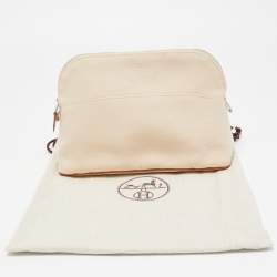 Hermes Natural Canvas Medium Bolide Case