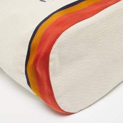 Hermes Natural Toile Chevron Cavalier Sling Bag