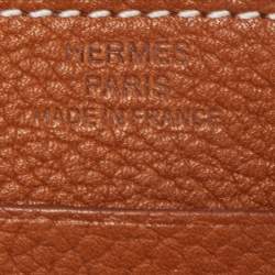 Hermes Fauve Barena Faubourg Leather City 3CC Card Holder