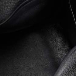 Hermès Black Taurillon Clemence Leather Gold Finish Mini Lindy Bag