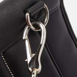 Hermes Black Swift Leather Palladium Finish Berline 28 Bag