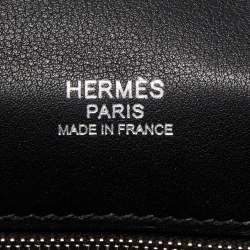 Hermes Black Swift Leather Palladium Finish Berline 28 Bag