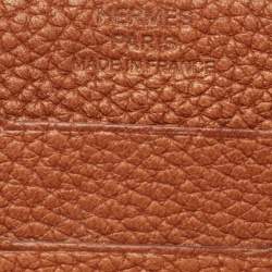 Hermes Fauve Barenia Faubourg Leather City 3CC Card Holder
