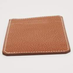 Hermes Fauve Barenia Faubourg Leather City 3CC Card Holder