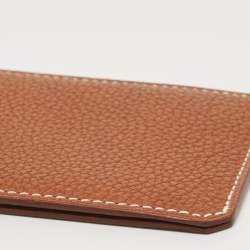 Hermes Fauve Barenia Faubourg Leather City 3CC Card Holder