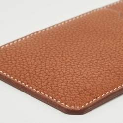 Hermes Fauve Barenia Faubourg Leather City 3CC Card Holder