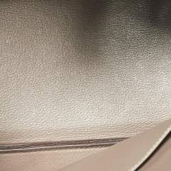 Hermes Etoupe Taurillion Clemence Leather Palladium Finish Birkin 30 Bag