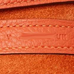 Hermes Feu Taurillion Clemence Leather Picotin Lock 18 Bag