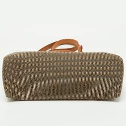 Hermès Black/Natural/Ecru Toile Viking and Vache Hunter Leather Herbag 31 Bag