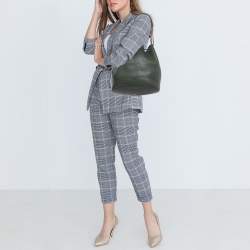 مملوكة مسبقًا Hermes Vert Fonce Togo Leather Market Bag