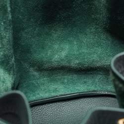 مملوكة مسبقًا Hermes Vert Fonce Togo Leather Market Bag