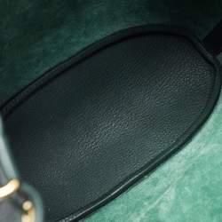 مملوكة مسبقًا Hermes Vert Fonce Togo Leather Market Bag