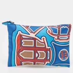 Pre Owned Hermes Multicolor Silk Silky Pocket Pouch