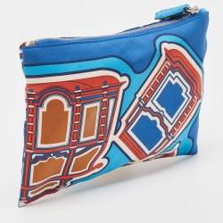 Pre Owned Hermes Multicolor Silk Silky Pocket Pouch