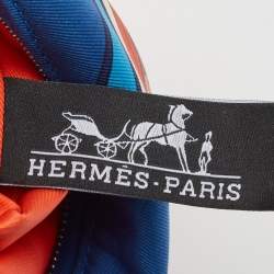 Pre Owned Hermes Multicolor Silk Silky Pocket Pouch