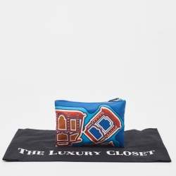Pre Owned Hermes Multicolor Silk Silky Pocket Pouch