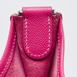 Hermes Rose Tyrien Epsom Leather Evelyne III GM Bag