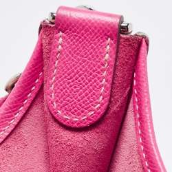 Hermes Rose Tyrien Epsom Leather Evelyne III GM Bag