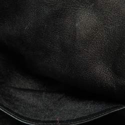Pre Owned Hermes Black Taurillon Clemence Leather Gold Finish Birkin 35 Bag