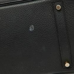 Pre Owned Hermes Black Taurillon Clemence Leather Gold Finish Birkin 35 Bag