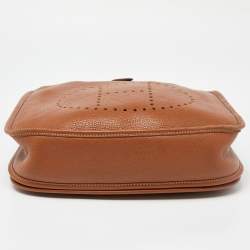 Hermes Gold Togo Leather Evelyne III PM Bag