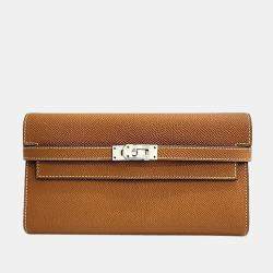 Hermes  Leather Kelly Classic Wallet