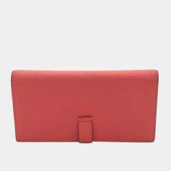 Hermes Orange Leather Bearn Wallet