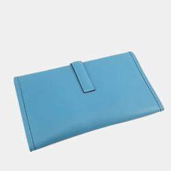 Pre Owned Hermes  Leather Duo Jige Wallet