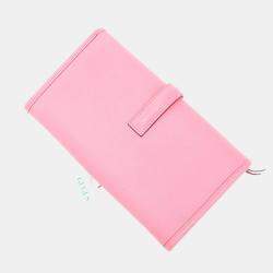 Hermes Pink Swift Leather Mini Jige Duo Clutch