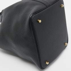 Hermes Black Taurillon Clemence Leather Picotin Lock 22 Bag
