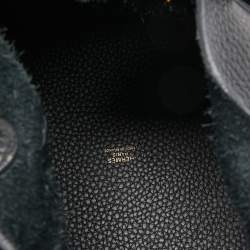 Hermes Black Taurillon Clemence Leather Picotin Lock 22 Bag