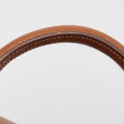 Pre Owned Hermes Fauve Barenia Faubourg Leather Gold Finish Kelly Retourne 25 Bag