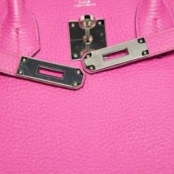 Hermès Magnolia Taurillion Clemence Leather Palladium Finish Birkin 30 Bag