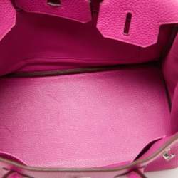 Hermès Magnolia Taurillion Clemence Leather Palladium Finish Birkin 30 Bag