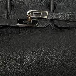 Hermes Black Togo Leather Palladium Finish Birkin 30 Bag