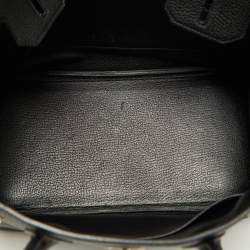 Hermes Black Togo Leather Palladium Finish Birkin 30 Bag