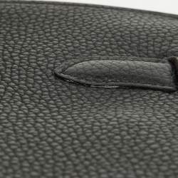Hermes Black Togo Leather Palladium Finish Birkin 30 Bag