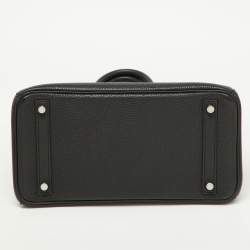 Hermes Black Togo Leather Palladium Finish Birkin 30 Bag