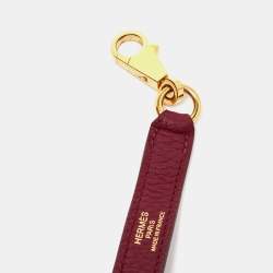 Hermes Rouge Grenat Togo Leather Gold Finish Kelly Retourne 28 Bag