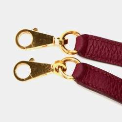 Hermes Rouge Grenat Togo Leather Gold Finish Kelly Retourne 28 Bag