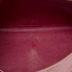 Hermes Rouge Grenat Togo Leather Gold Finish Kelly Retourne 28 Bag