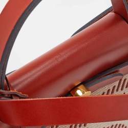 Hermes Cuivre/Ecru/Beige Vache Hunter and Toile H Brides de Gala Herbag Zip 31 Bag