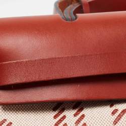 Hermes Cuivre/Ecru/Beige Vache Hunter and Toile H Brides de Gala Herbag Zip 31 Bag