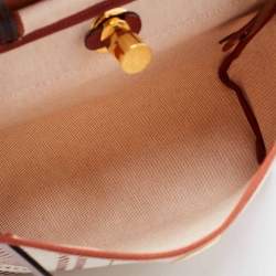Hermes Cuivre/Ecru/Beige Vache Hunter and Toile H Brides de Gala Herbag Zip 31 Bag
