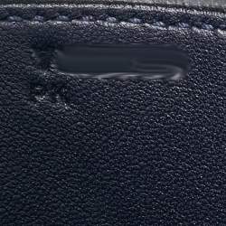 Hermès Bleu Nuit Evercolor Leather Palladium Finish Constance III Mini Bag