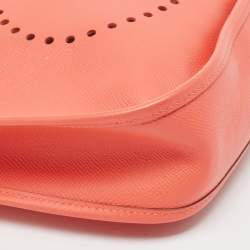 Pre Owned Hermes Rose Jaipur Epsom Leather Evelyne I PM Bag