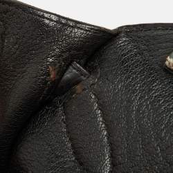 Hermes Black Taurillion Clemence Leather Palladium Finish Jypsiere 28 Bag