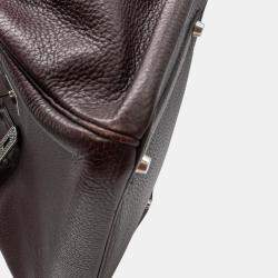 Pre Owned Hermès Birkin 35 in Raisin Clemence Leather with PHW Bag