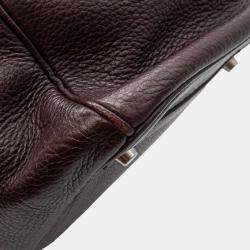 Pre Owned Hermès Birkin 35 in Raisin Clemence Leather with PHW Bag